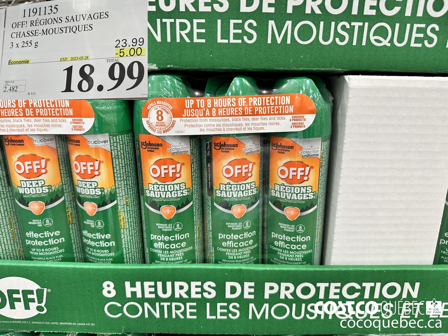 1191135 OFF! REGIONS SAUVAGES CHASSE-MOUSTIQUES ($5.00 INSTANT SAVINGS EXPIRES ON 2023-05-28) $18.99