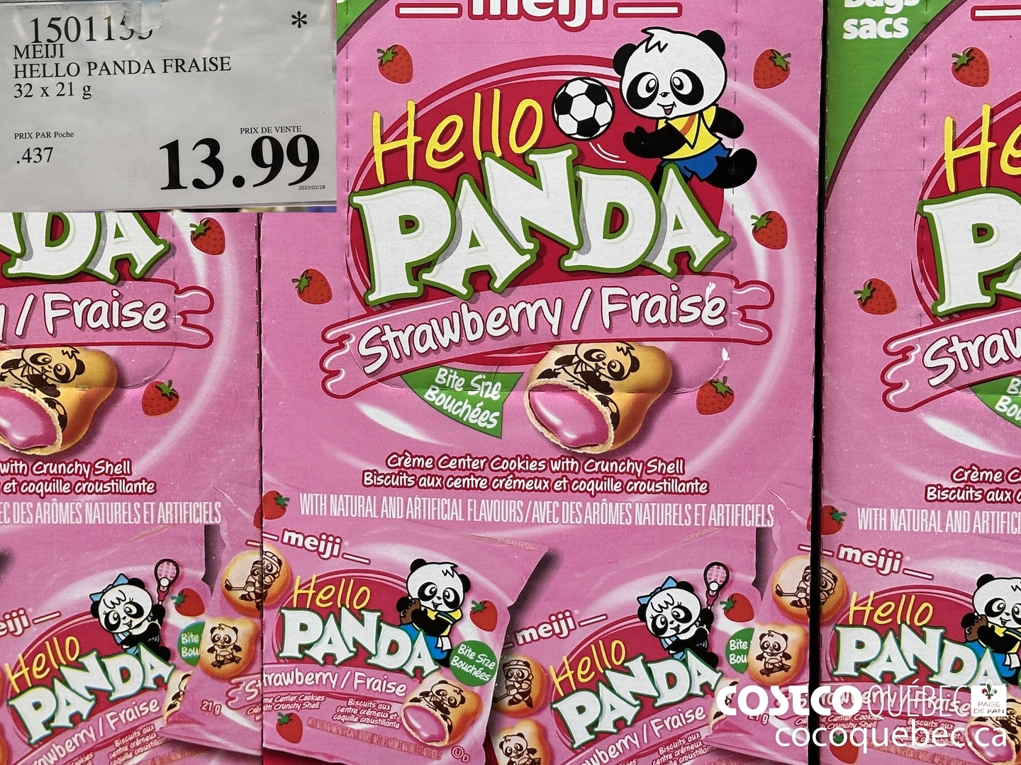 1501155 PELLO PANDA FRAISE $13.99