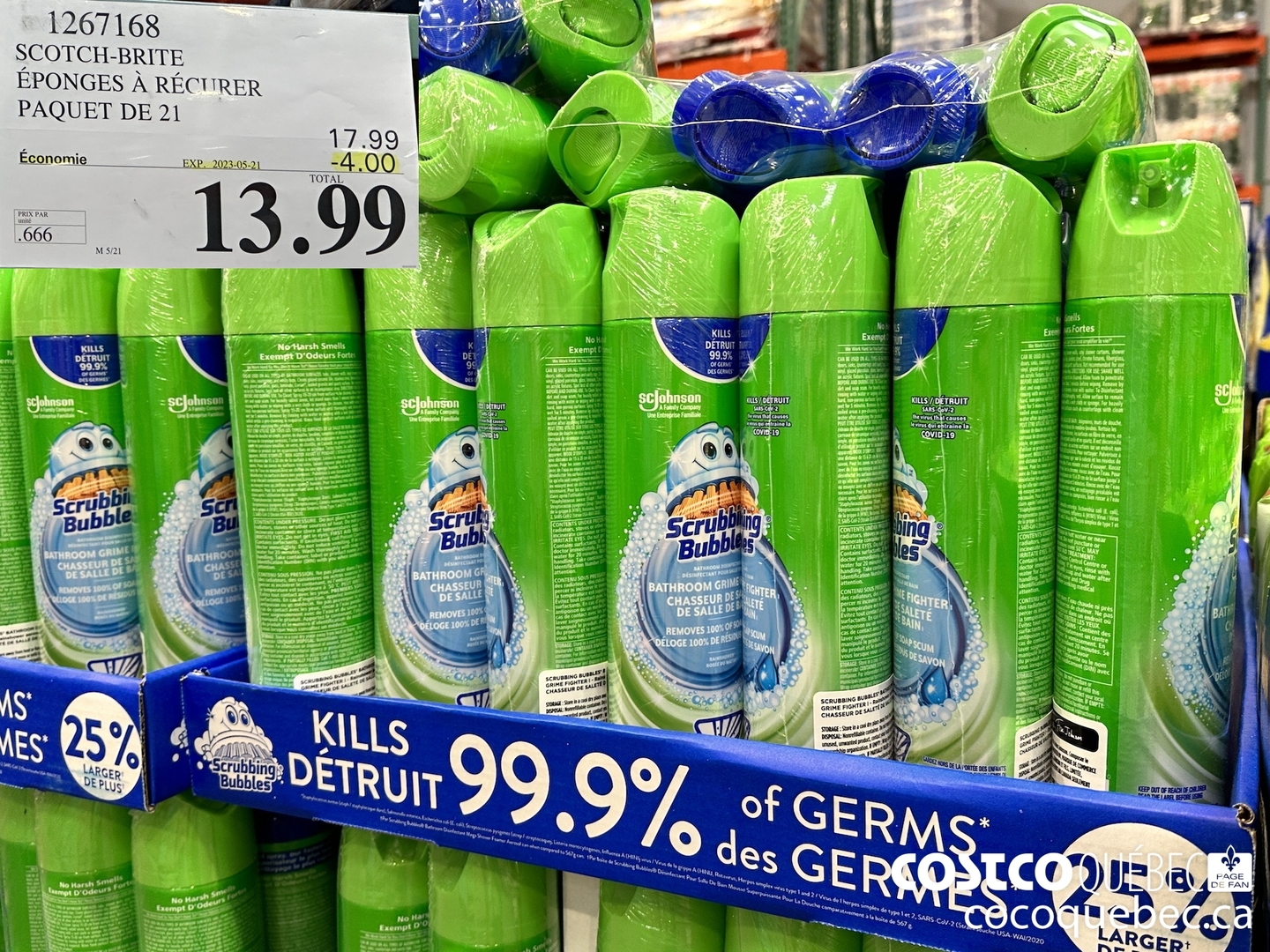 1267168 SCOTCH-BRITE EPONGES A RECURER PAQUET DE ($4.00 INSTANT SAVINGS EXPIRES ON 2023-03-21) $13.99