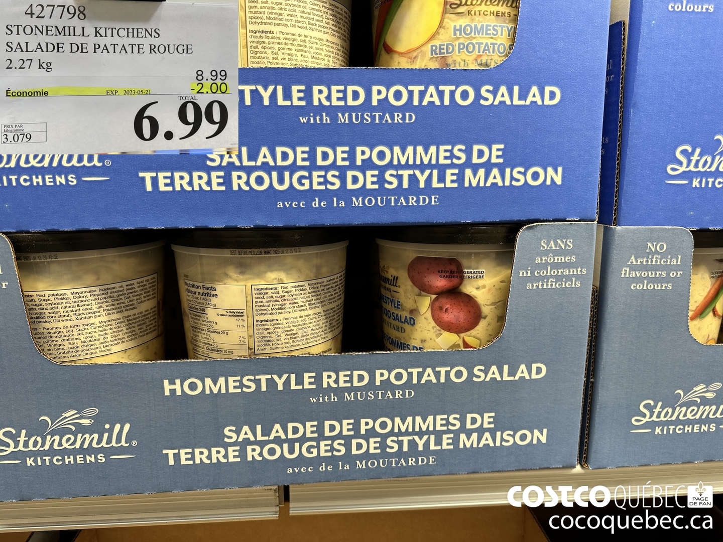 427799 STONEMILL KITCHENS SALADE DE PATATE ROUGE 227 kg ($2.00 INSTANT SAVINGS EXPIRES ON 2023-05-21) $6.99