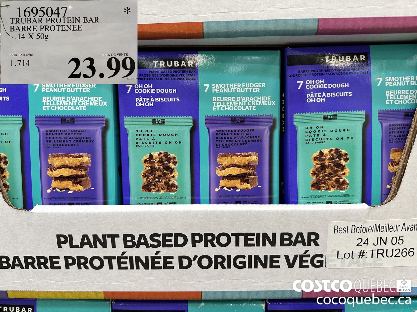 1695047 TRUBAR PROTEIN 14 X 50g $23.99