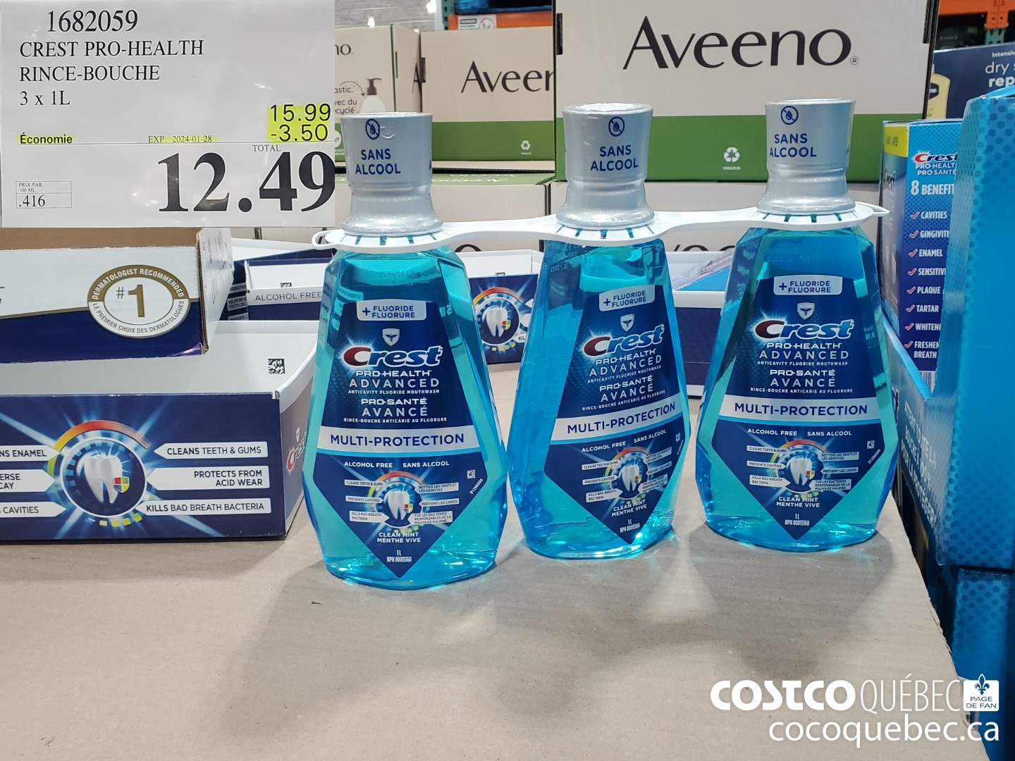 1682059 CREST PRO-HEALTH RINCE BOUCHE  ($3.50 INSTANT SAVINGS EXPIRES ON 2024-01-28) $12.49