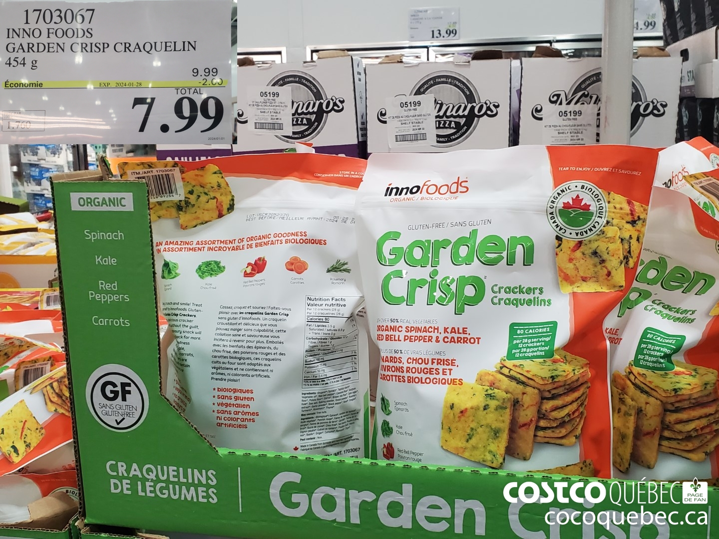 17030607 INNO FOODS GARDEN CRISP CRAQUELIN 454 g ($2.00 INSTANT SAVINGS EXPIRES ON 2024-01-28) $7.99