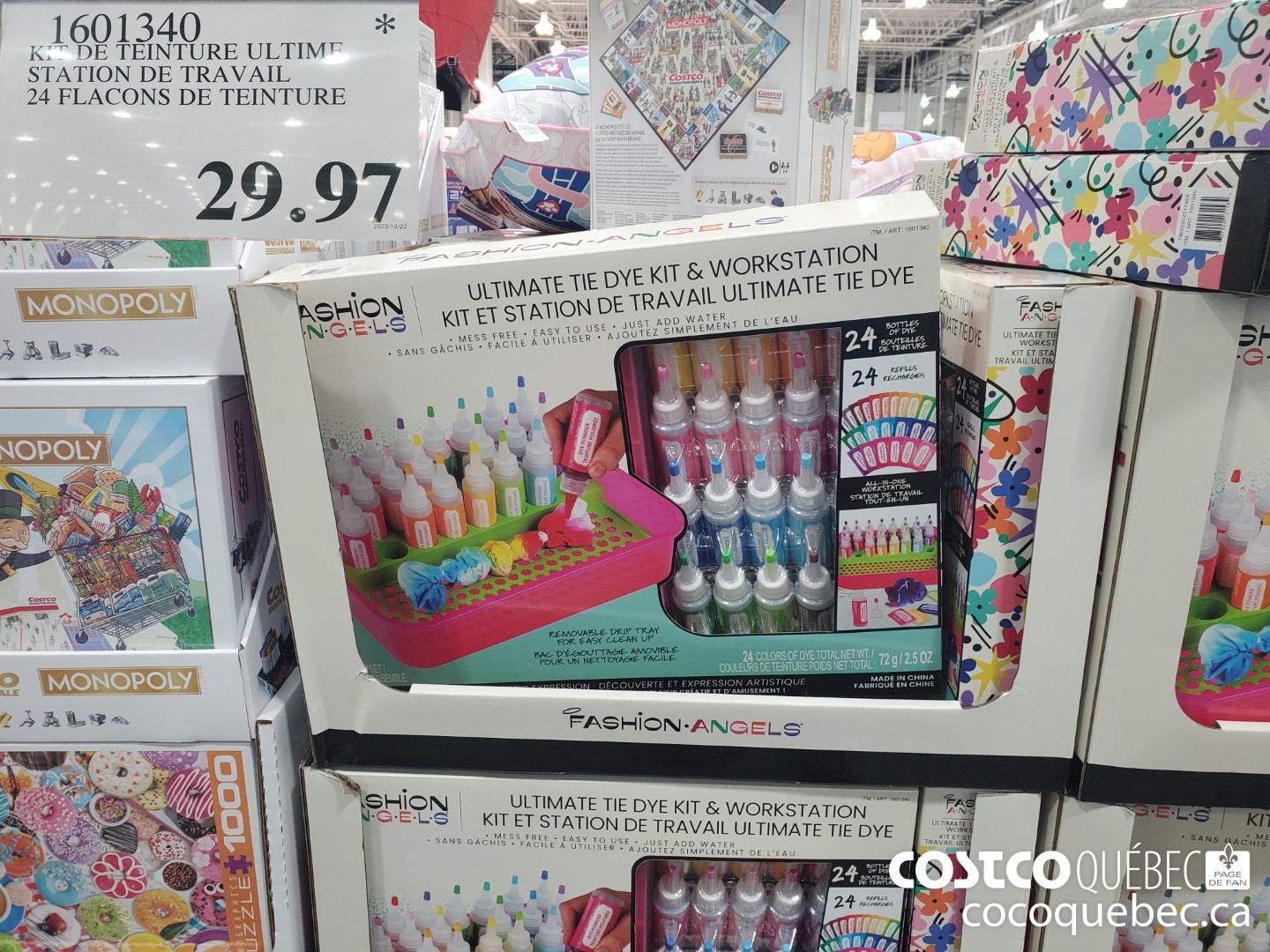 1601340 KIT DE TEINTURE ULTIME STATION DE TRAVAIL 34 FLACONS DE TEINTURE $29.97