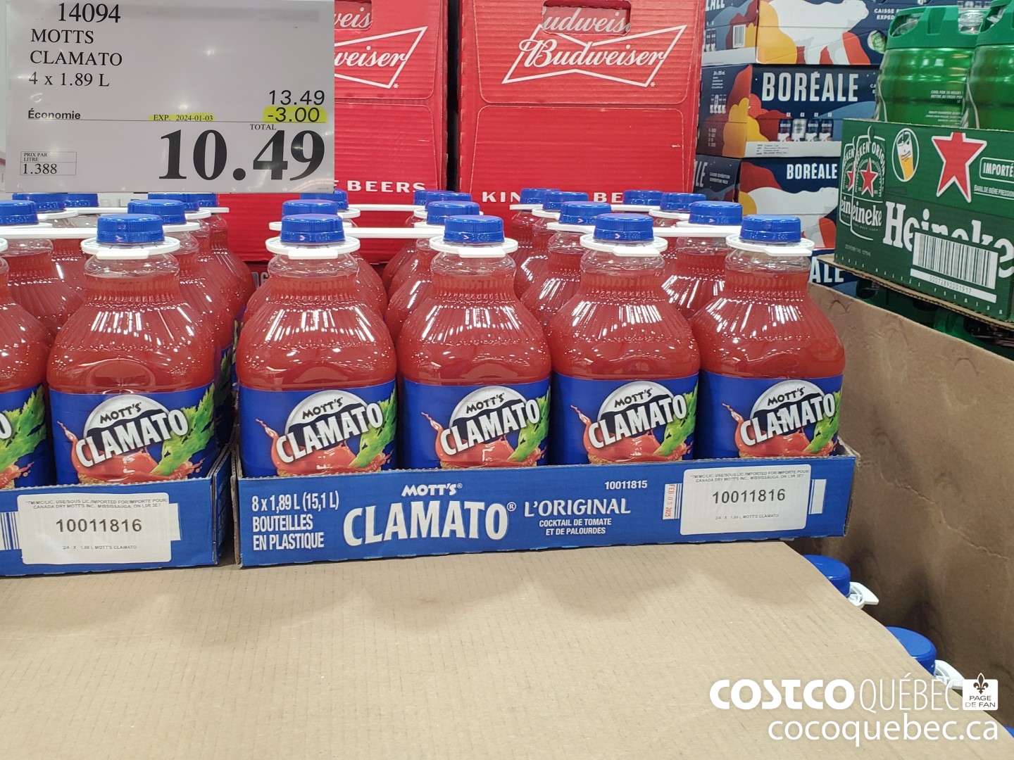 14094 MOTTS CLAMATO  ($3.00 INSTANT SAVINGS EXPIRES ON 2024-01-03) $10.49