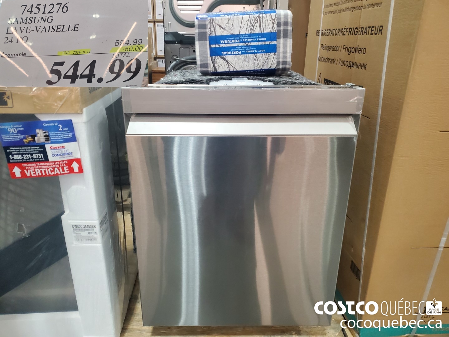 7451276 SAMSUNG LAVE-VAISELLE 24 PO ($50.00 INSTANT SAVINGS EXPIRES ON 2023-12-13) $544.99