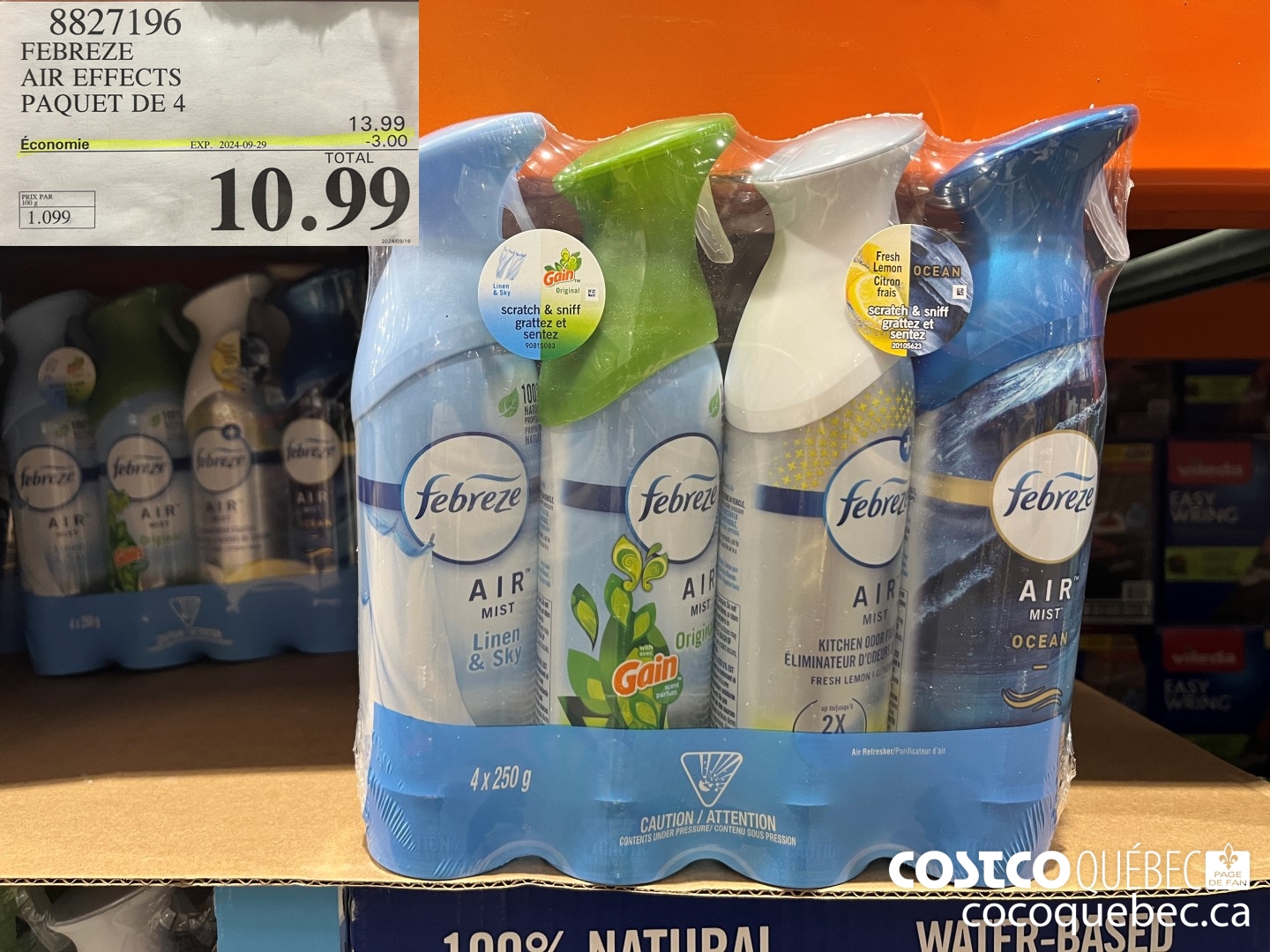 8827196 AIR EFFECTS PAQUET DE 4 $13.99