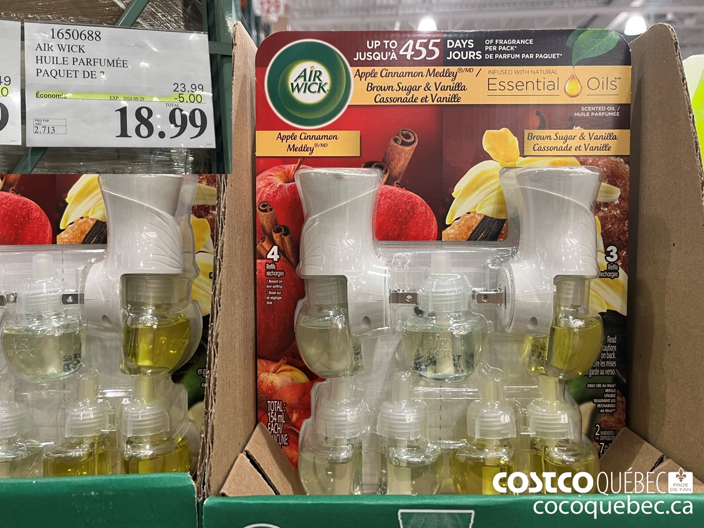1650688 AIR WICK HUILE PARFUMEE PAQUET DE 7 ($5.00 INSTANT SAVINGS EXPIRES ON 2024-09-29) $18.99