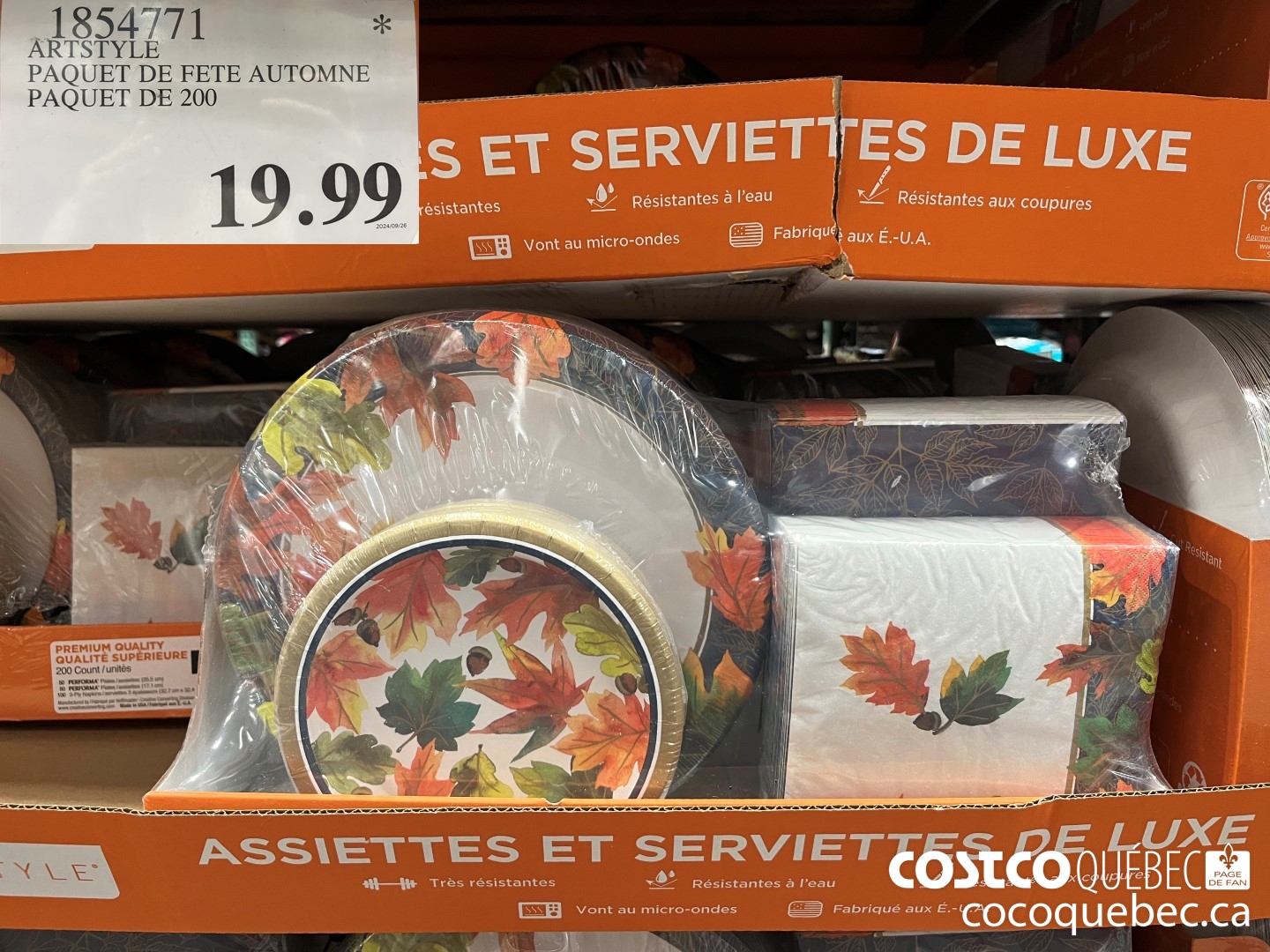 1854771 ARTSTYLE PAQUET DE FETE AUTOMNE PAQUET DE 200  $19.99