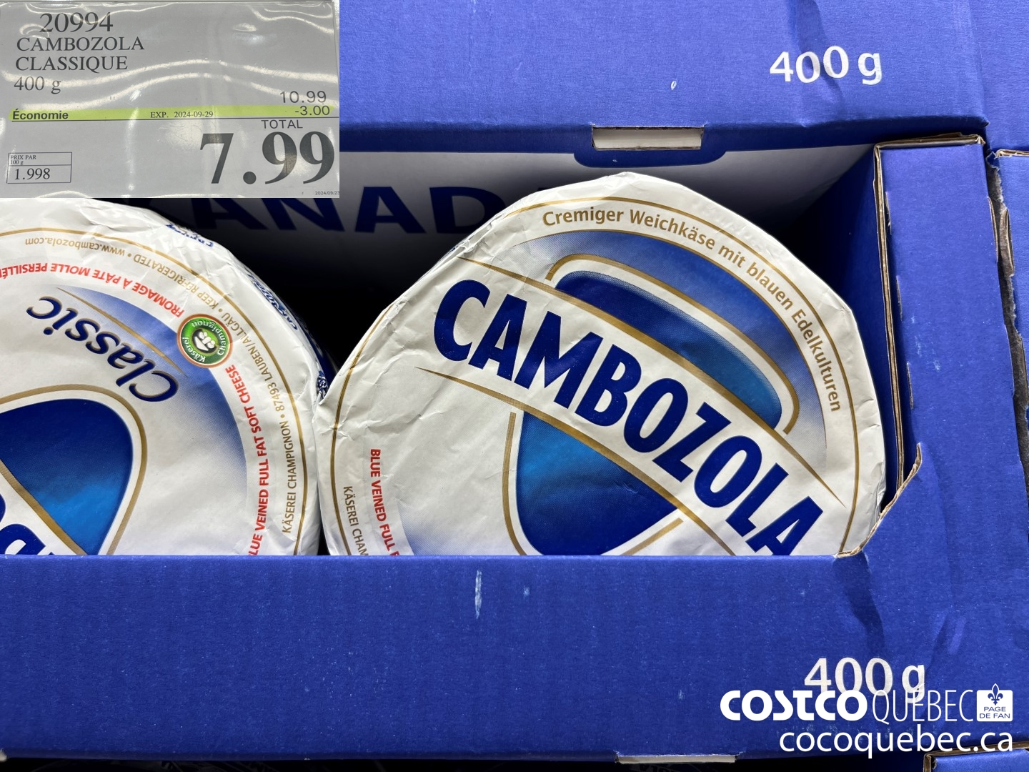 20994 CAMBOZOLA CLASSIQUE ($3.00 INSTANT SAVINGS EXPIRES ON 2024-09-29) $7.99