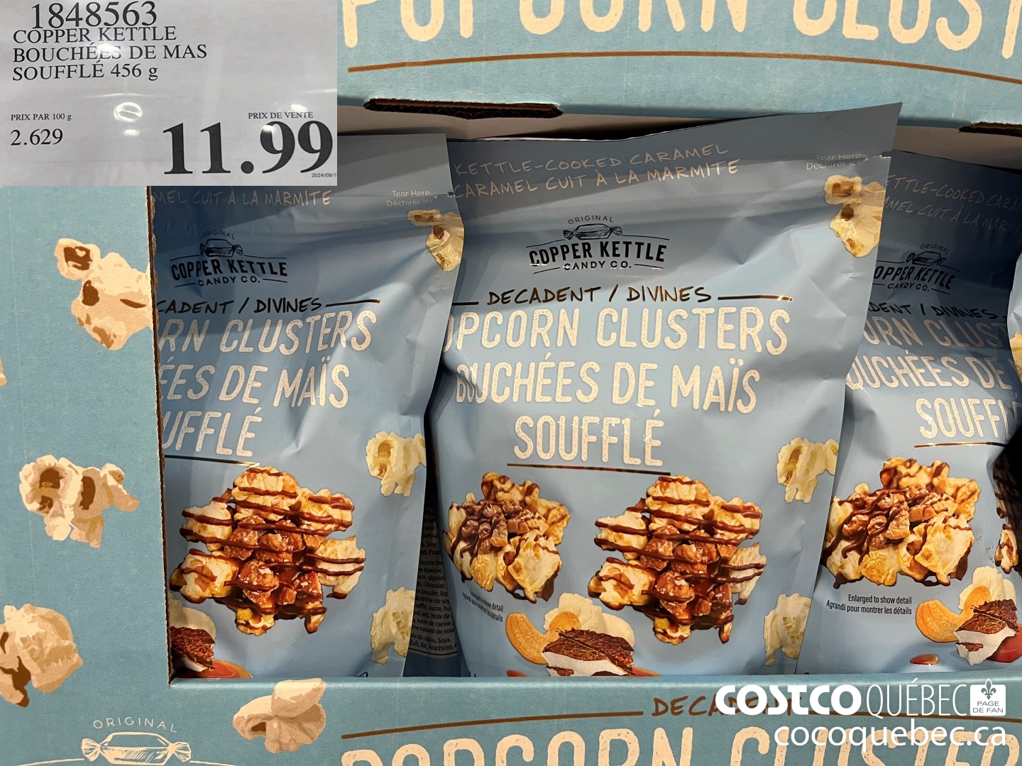 1848563 COPPER KETTLE BOUCHEES DE MAS SOUFFLE 456 g  $11.99