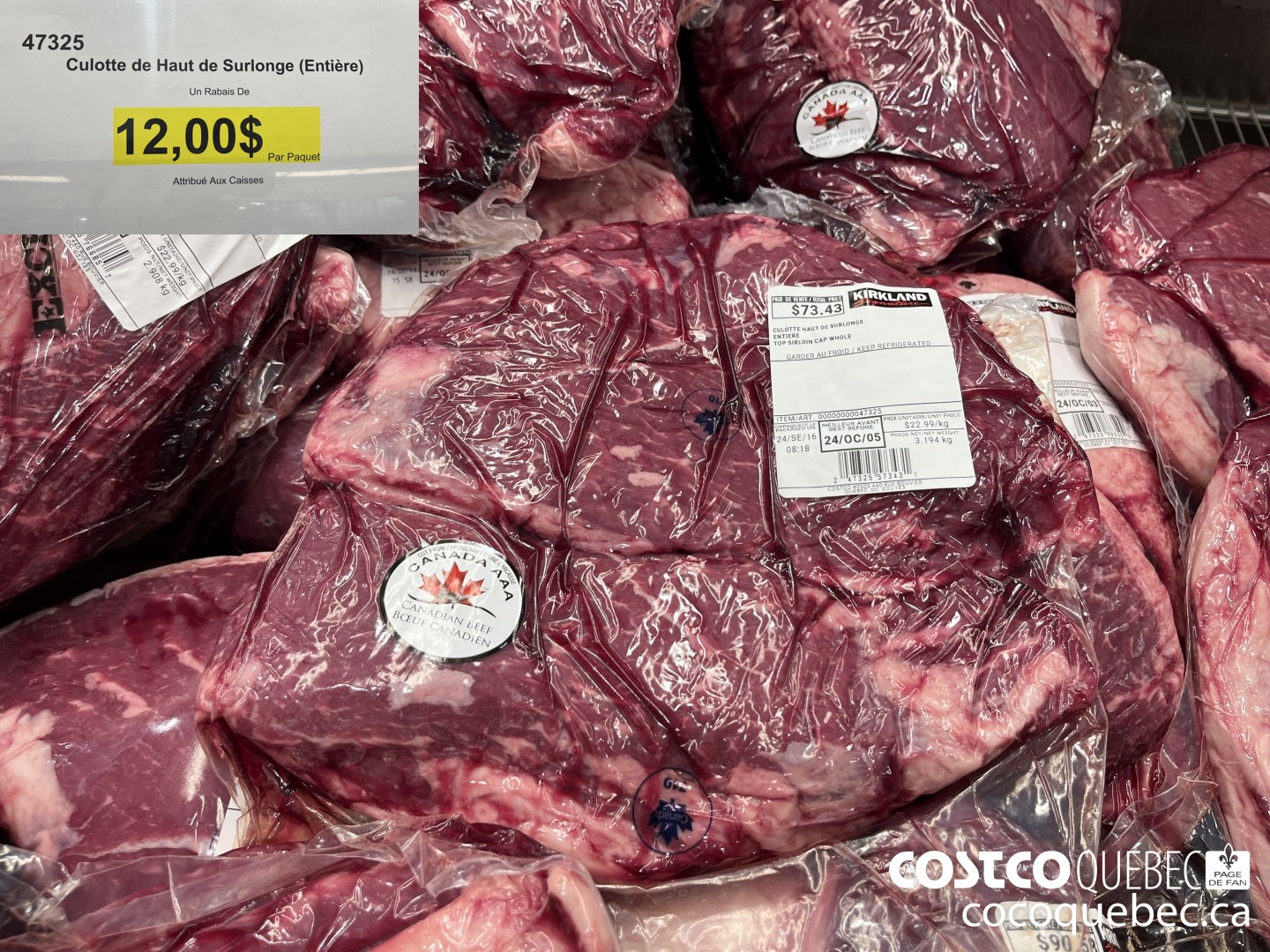 47325 Culotte de Haut de Surlonge (Entiére)  ($12.00 INSTANT SAVINGS)