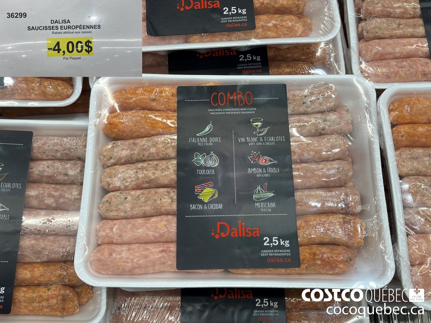 36299 DALISA SAUCISSES EUROPEENNES  ($4.00 INSTANT SAVINGS)
