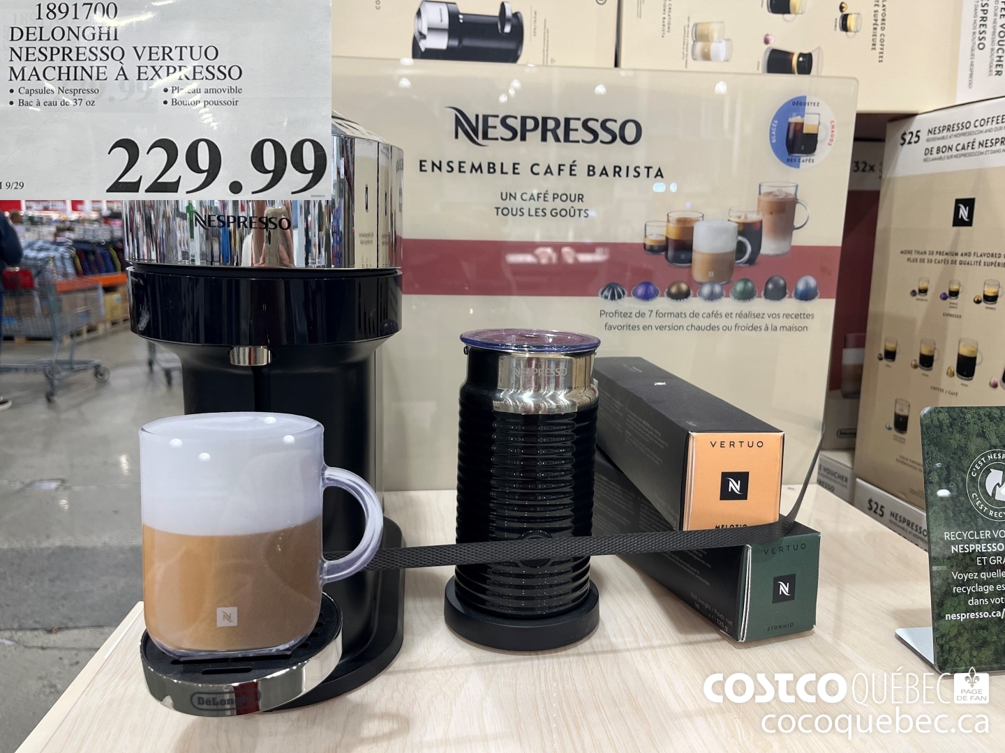 1891700 DELONGHI NESPRESSO VERTUO MACHINE A EXPRESSO  $229.99