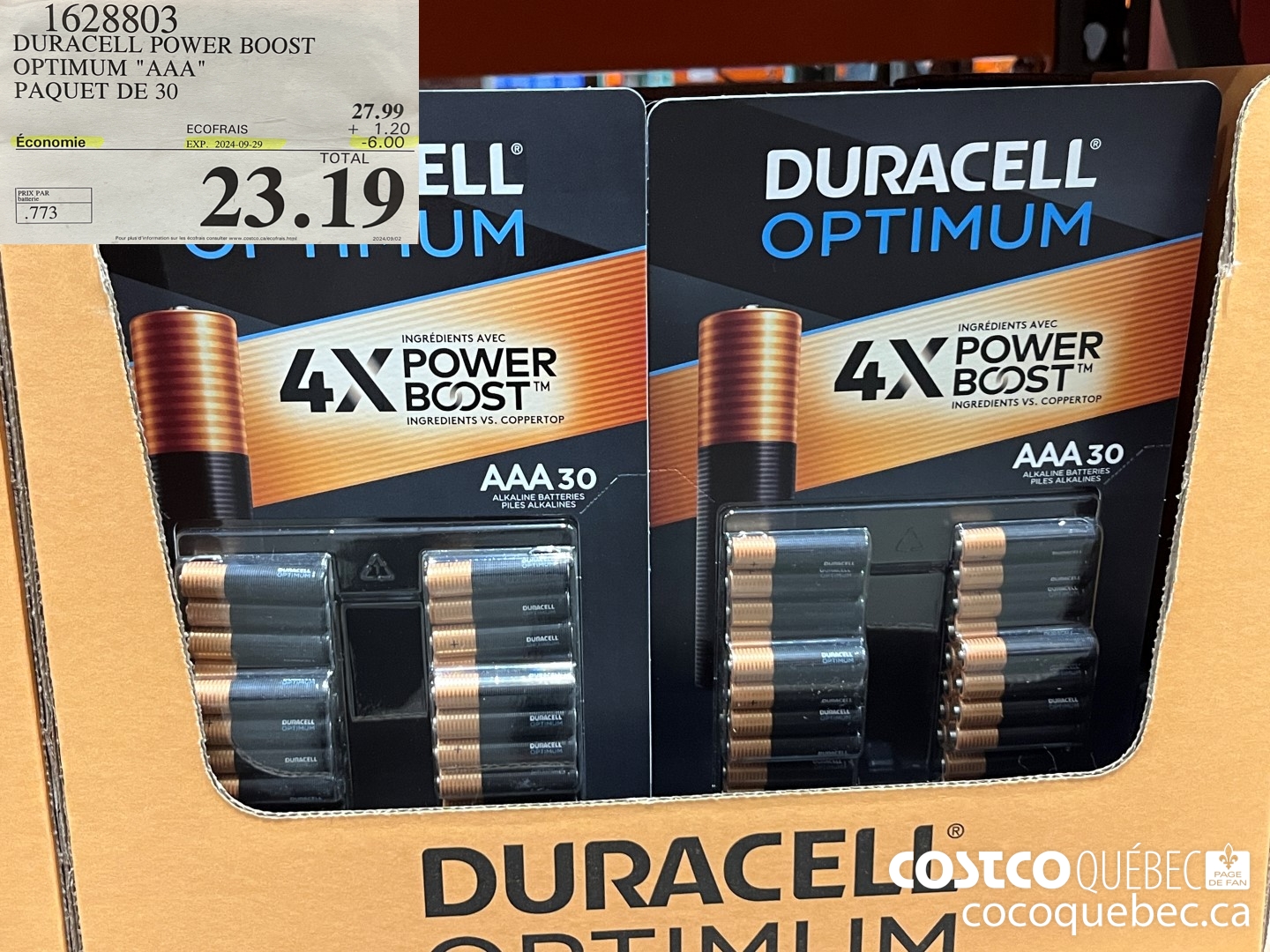 1628803 DURACELL POWER BOOST OPTIMUM 