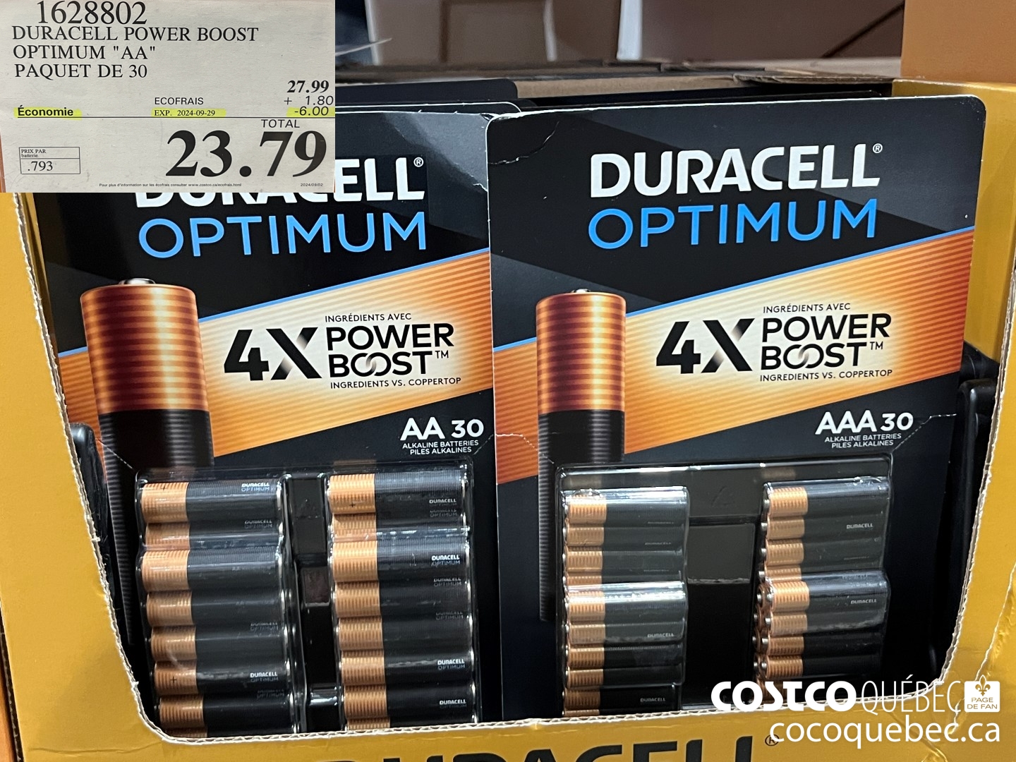 1628802 DURACELL POWER BOOST OPTIMUM 