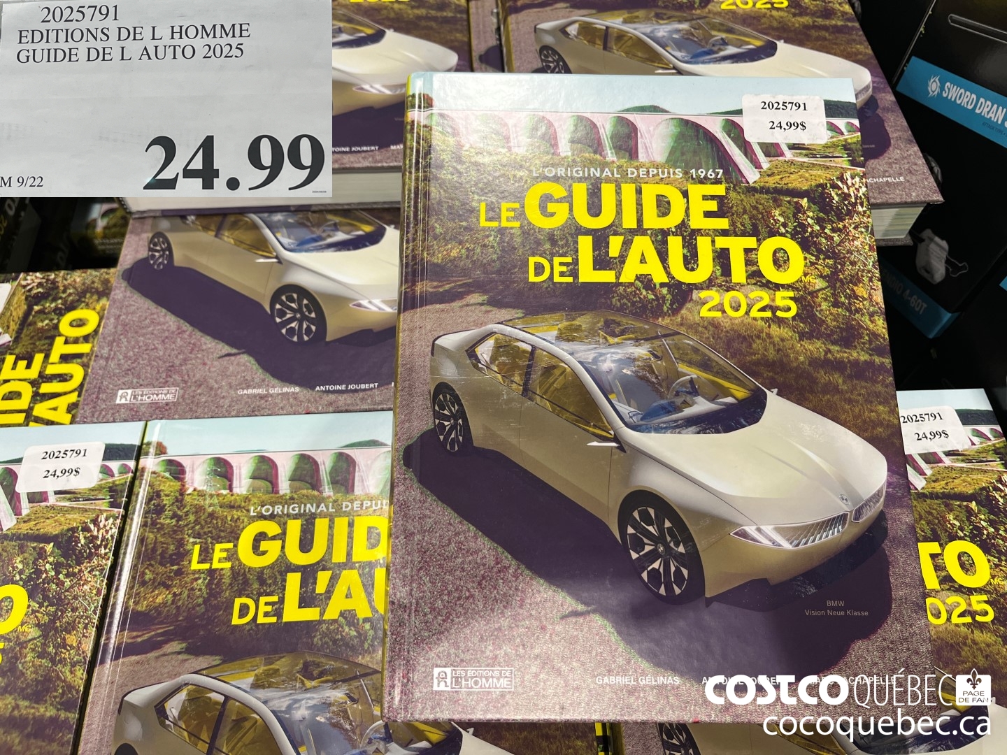 2025791 EDITIONS DE L HOMME GUIDE DE L AUTO 2025  $24.99