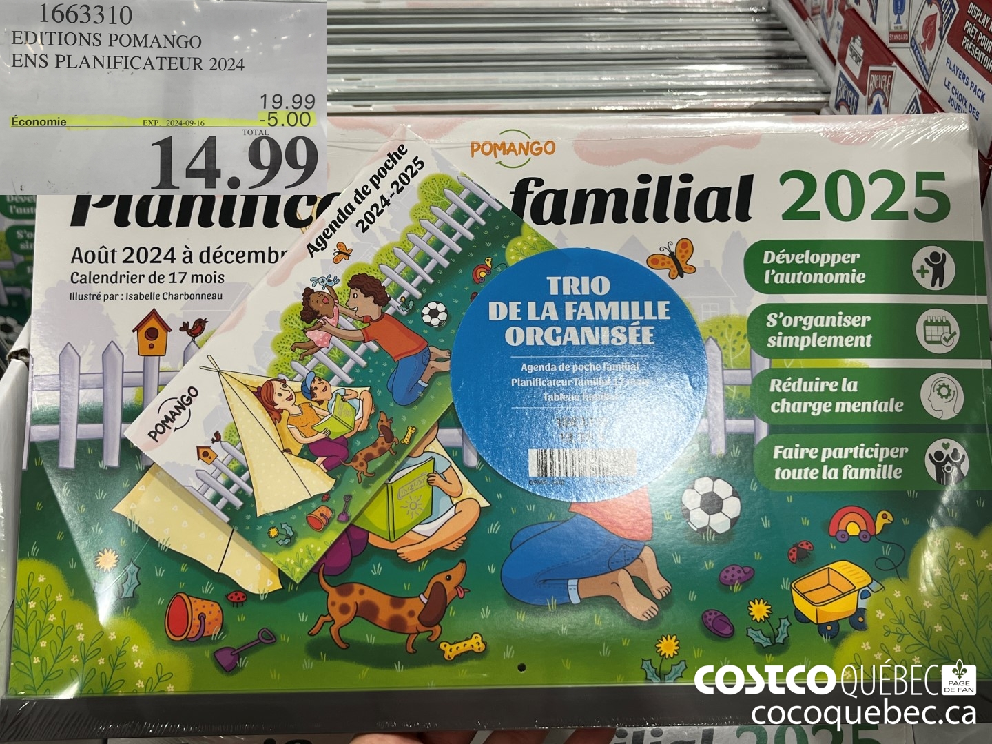 1663310 EDITIONS POMANGO ENS PLANIFICATEUR 2024  ($5.00 INSTANT SAVINGS EXPIRES ON 2024-09-16) $14.99