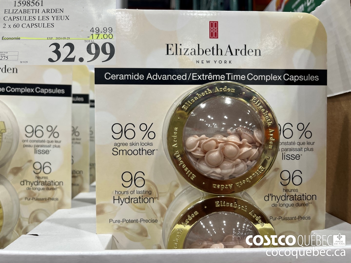 1598561 ELIZABETH ARDEN CAPSULES LES YEUX 2 x 60 CAPSULES  ($17.00 INSTANT SAVINGS EXPIRES ON 2024-09-29) $32.99
