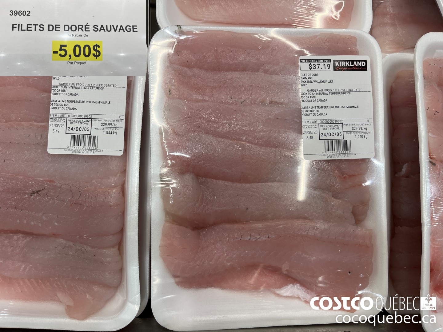 39602 FILETS DE DORE SAUVAGE  ($5.00 INSTANT SAVINGS)