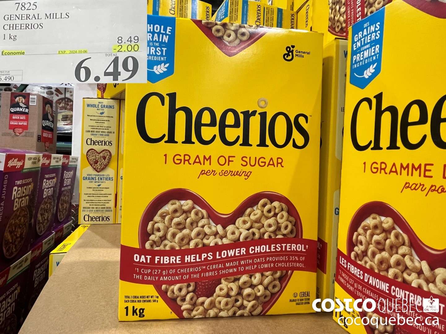 7825 GENERAL MILLS CHEERIOS ($2.00 INSTANT SAVINGS EXPIRES ON 2024-10-06) $6.49