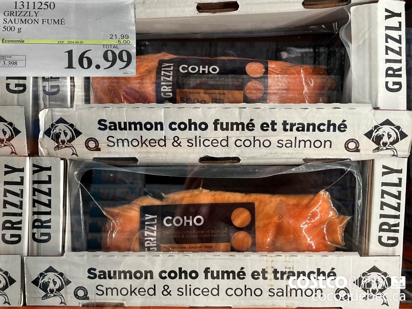 1311250 GRIZZLY SAUMON FUME  ($5.00 INSTANT SAVINGS EXPIRES ON 2024-09-29) $16.99