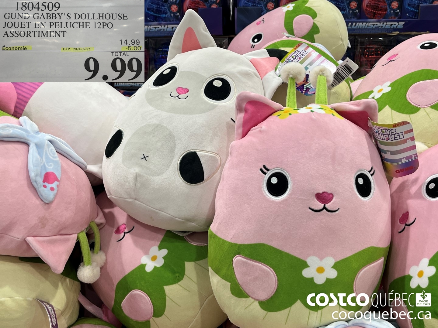 1804509 GUND GABBY'S DOLLHOUSE JOUET EN PELUCHE  ($5.00 INSTANT SAVINGS EXPIRES ON 2024-09-22) $9.99