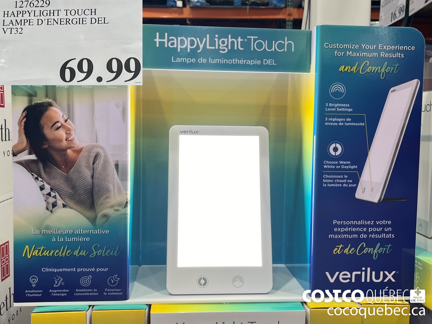 1276229 HAPPYLIGHT TOUCH LAMPE D'ENERGIE DEL  $69.99