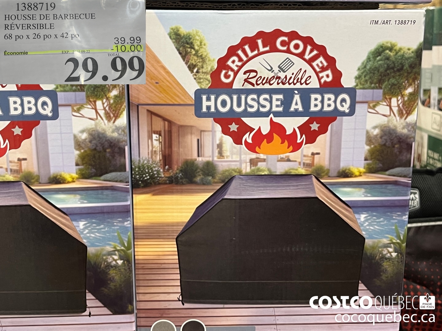 1388719 HOUSSE DE BARBECUE ($10.00 INSTANT SAVINGS EXPIRES ON 2024-09-22) $29.99
