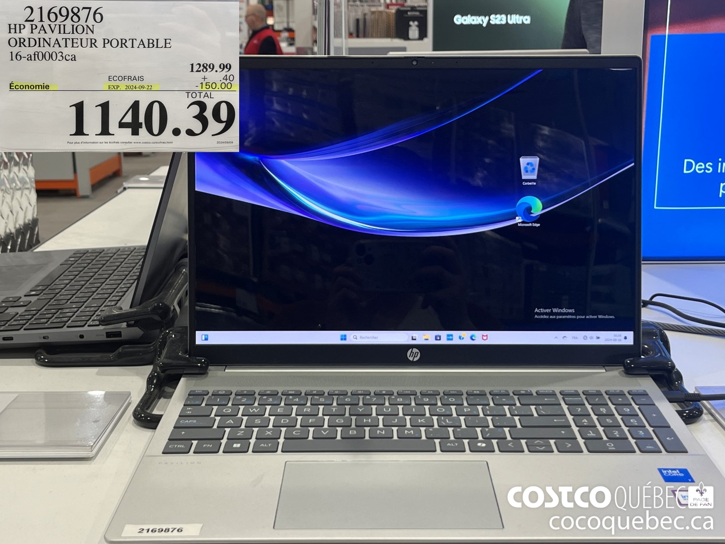 2169876 HP PAVILION ORDINATEUR PORTABLE 16-af0003ca  ($150.00 INSTANT SAVINGS EXPIRES ON 2024-09-22) $1140.39