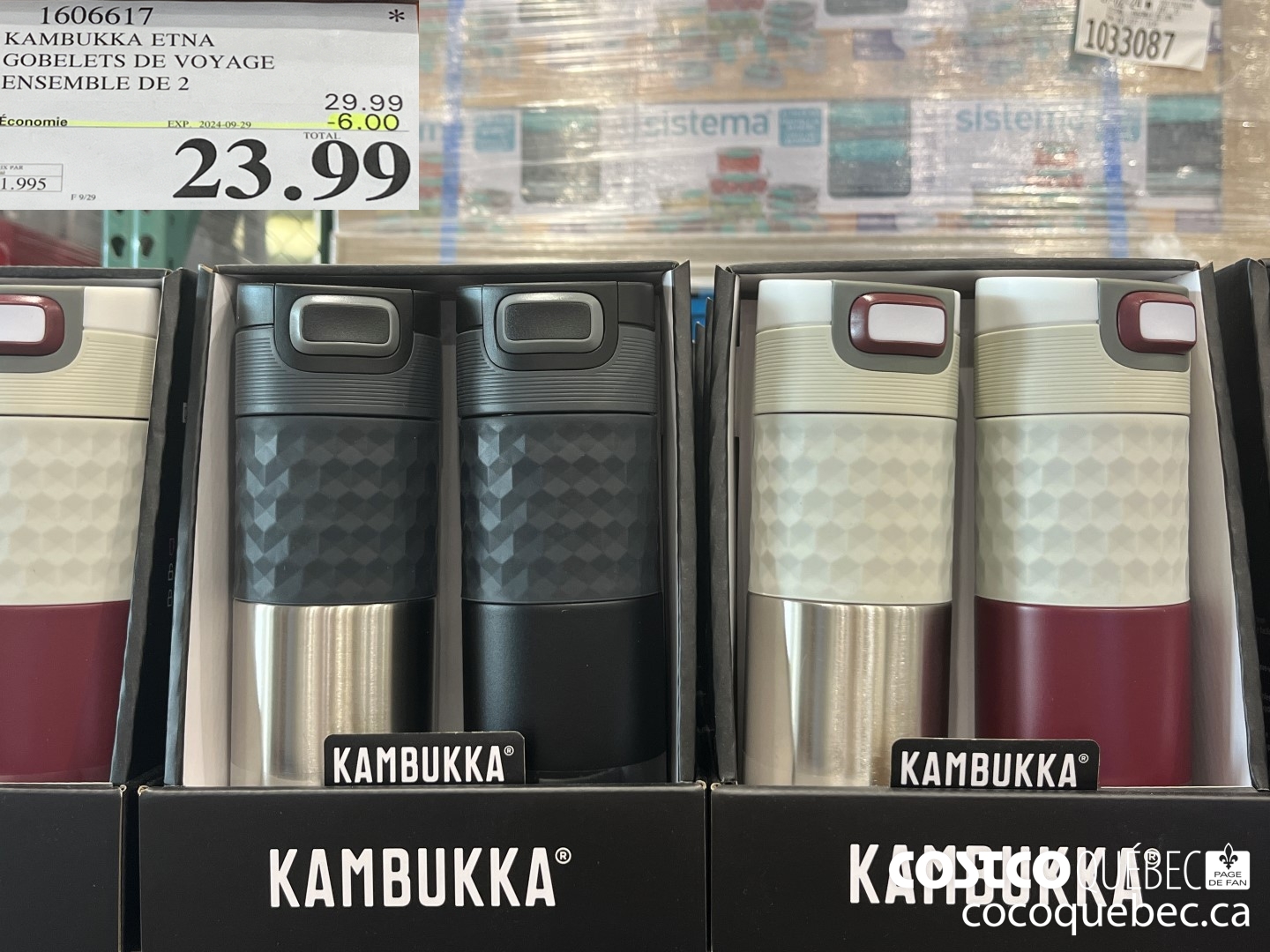 1606617 KAMBUKKA ETNA GOBLETS DE VOYAGE ENSEMBLE DE 2 ($6.00 INSTANT SAVINGS EXPIRES ON 2024-09-29) $23.99