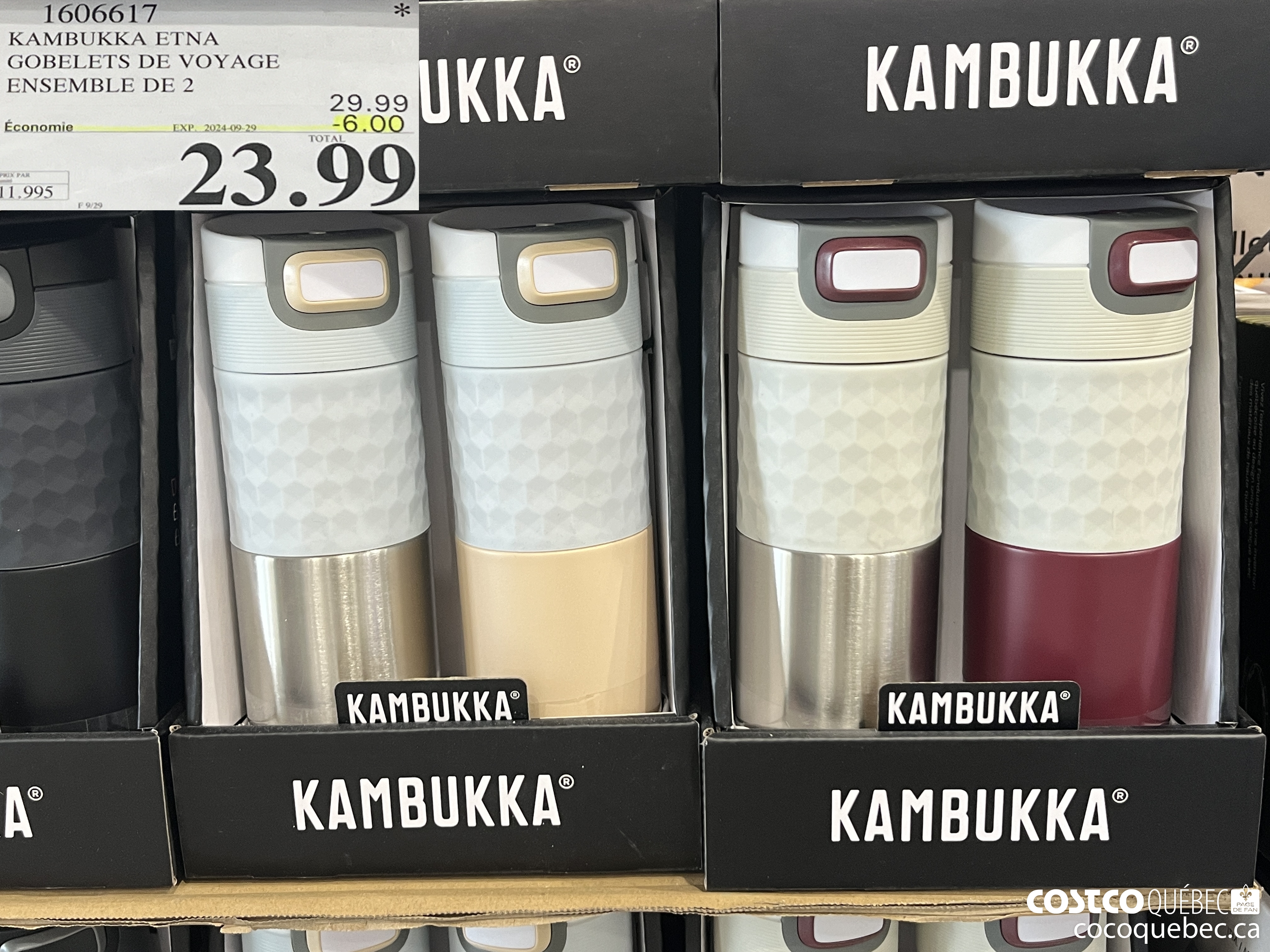 1606617 KAMBUKKA ETNA GOBLETS DE VOYAGE ENSEMBLE DE 2 ($6.00 INSTANT SAVINGS EXPIRES ON 2024-09-29) $23.99