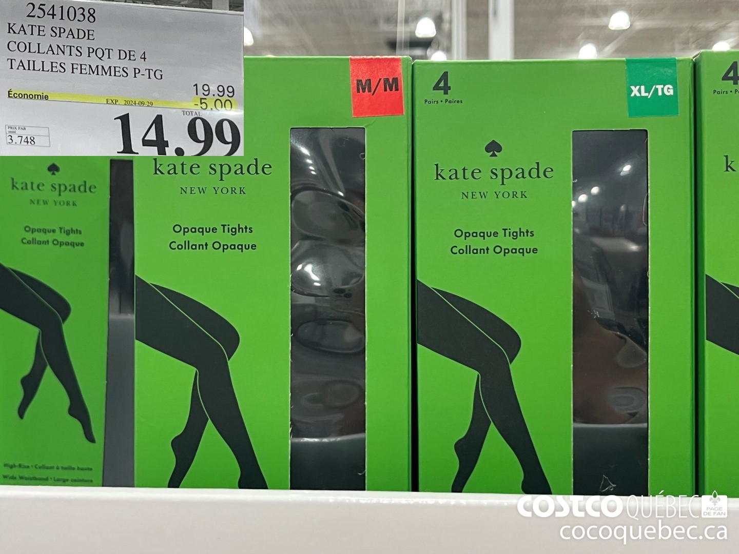 2541038 KATE SPADE COLLANTS PQT DE 4 LES FEMMES P-TG  ($5.00 INSTANT SAVINGS EXPIRES ON 2024-09-29) $14.99