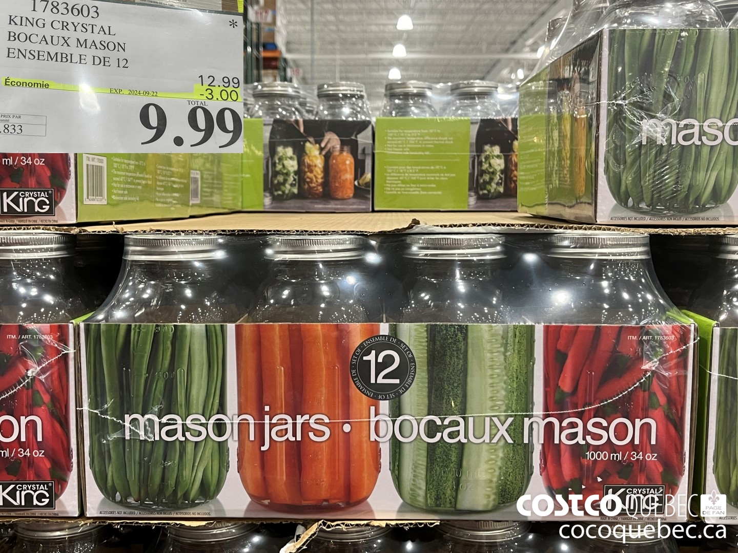 1783603 KING CRYSTAL BOCAUX MASON  ($3.00 INSTANT SAVINGS EXPIRES ON 2024-09-22) $9.99