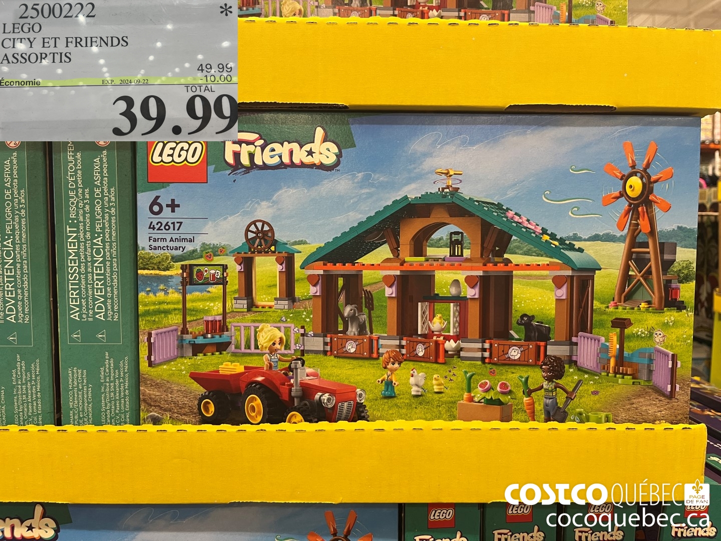 2500222 LEGO CITY ET FRIENDS ASSORTIS  ($10.00 INSTANT SAVINGS EXPIRES ON 2024-09-22) $39.99