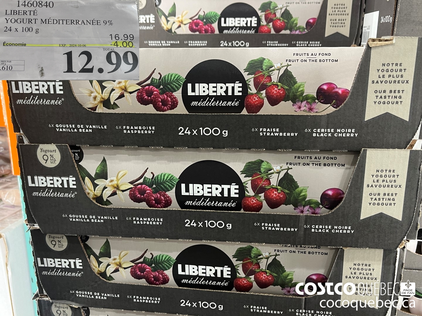 1460840 LIBERTE YOGURT MEDITERRANEE 9% ($4.00 INSTANT SAVINGS EXPIRES ON 2024-10-06) $12.99