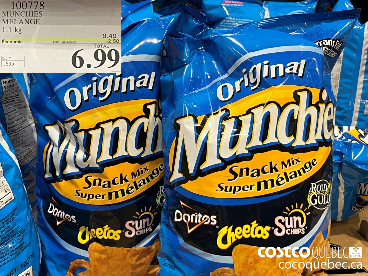 100778 MUNCHIES  ($2.50 INSTANT SAVINGS EXPIRES ON 2024-09-29) $6.99