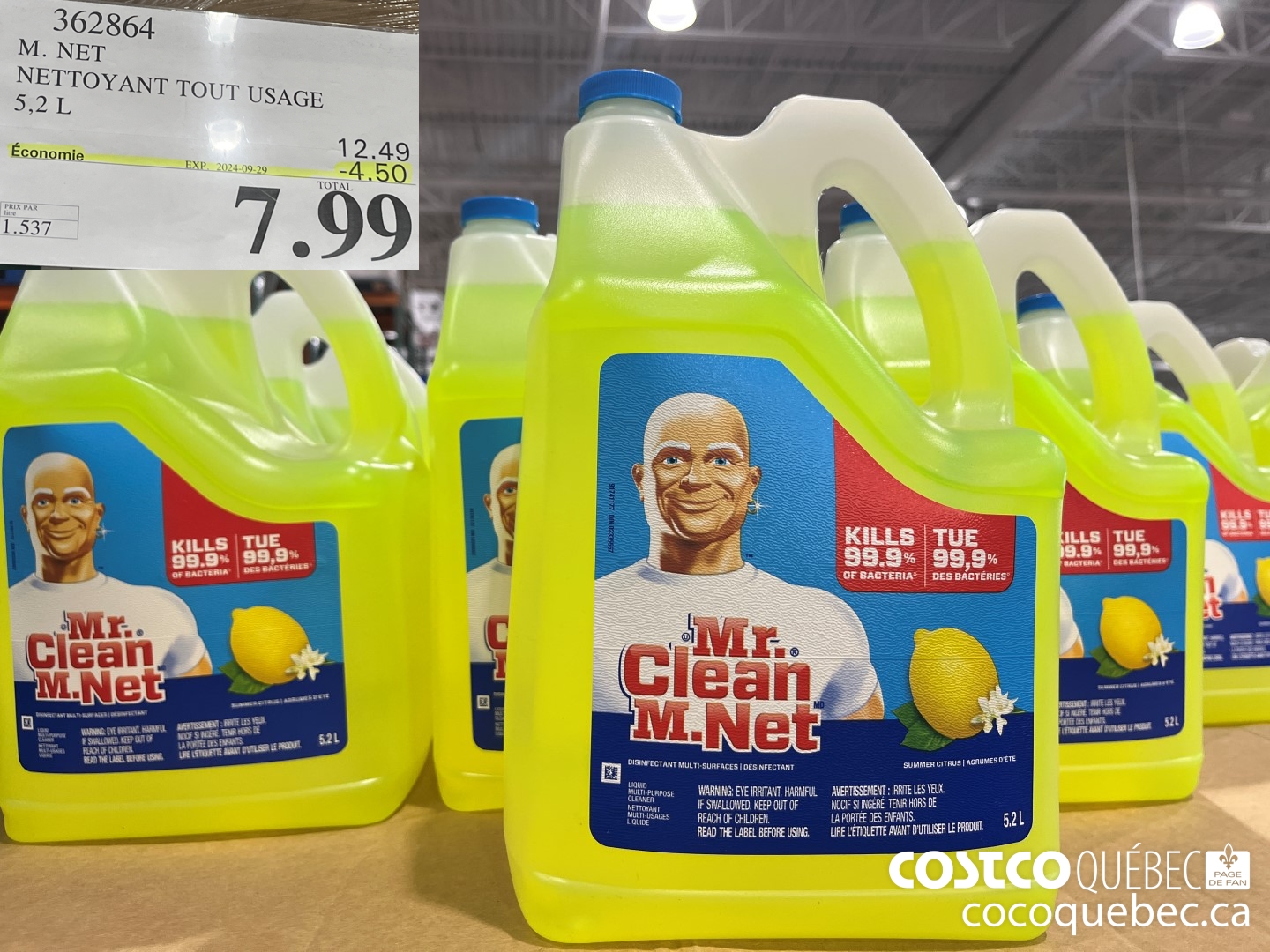 362864 M. NET TOUT USAGE ($4.50 INSTANT SAVINGS EXPIRES ON 2024-09-29) $7.99