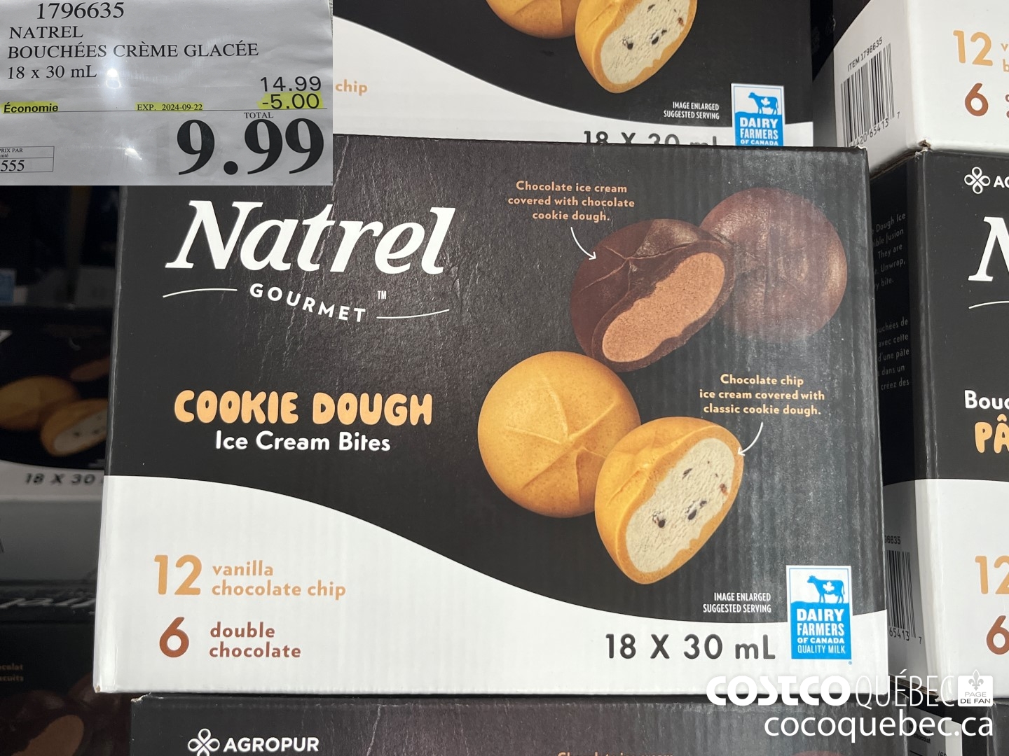 1796635 NATREL BOUCHEES CREME GLACEE 18 x 30 mL 9,99  ($5.00 INSTANT SAVINGS EXPIRES ON 2024-09-22)