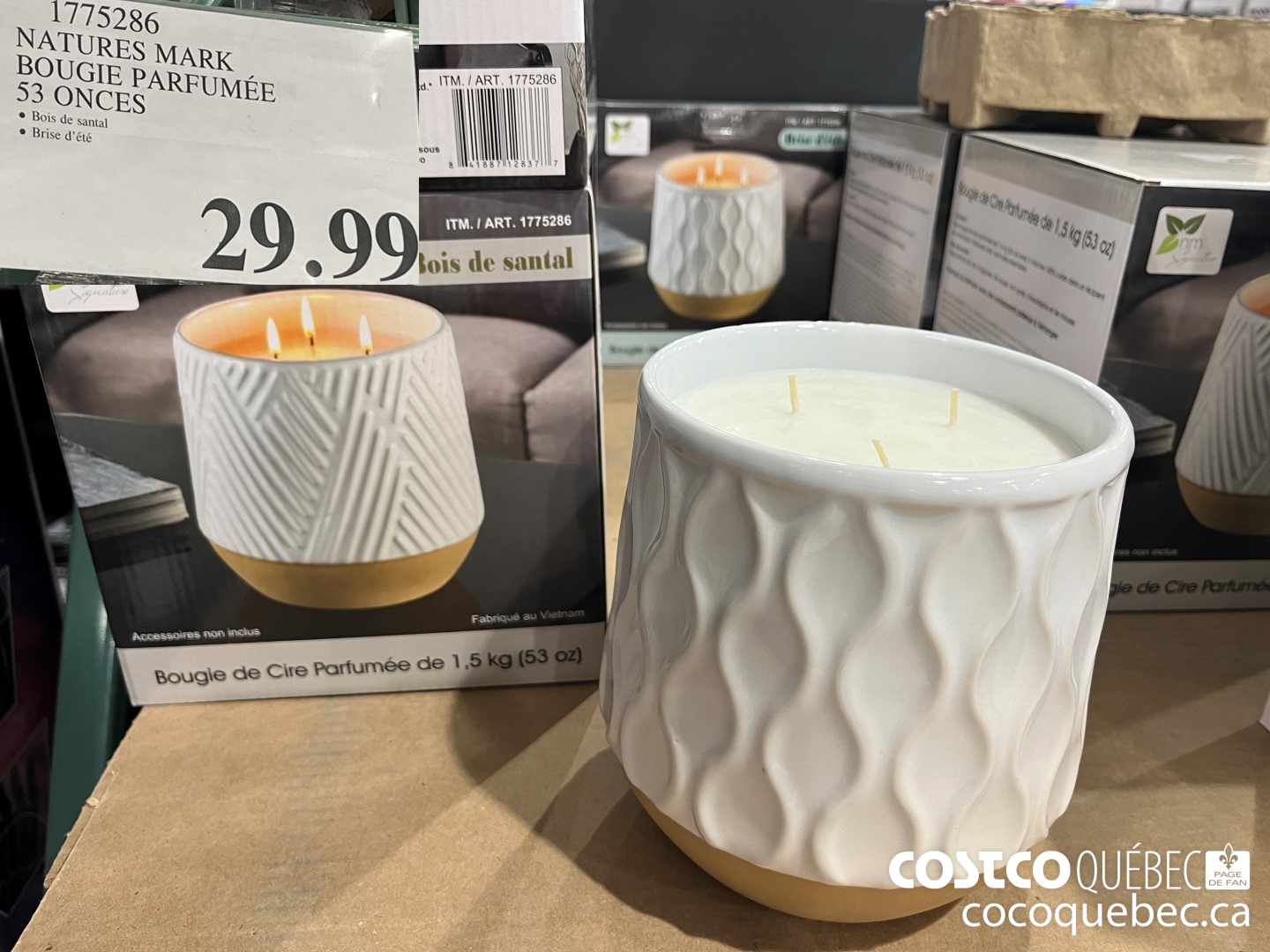 1775286 NATURES MARK BOUGIE PARFUMEE 53 ONCES  $29.99