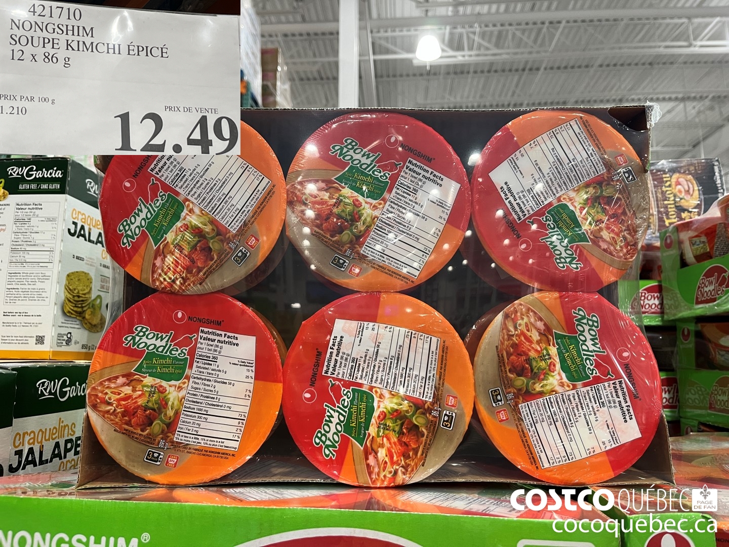 421710 NONGSHIM SOUPE KIMCHI EPICE $12.49