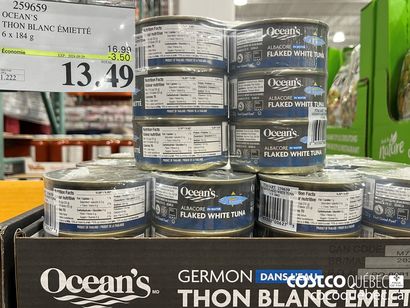 259659 OCEAN'S THON BLANC  ($3.50 INSTANT SAVINGS EXPIRES ON 2024-09-29) $13.49