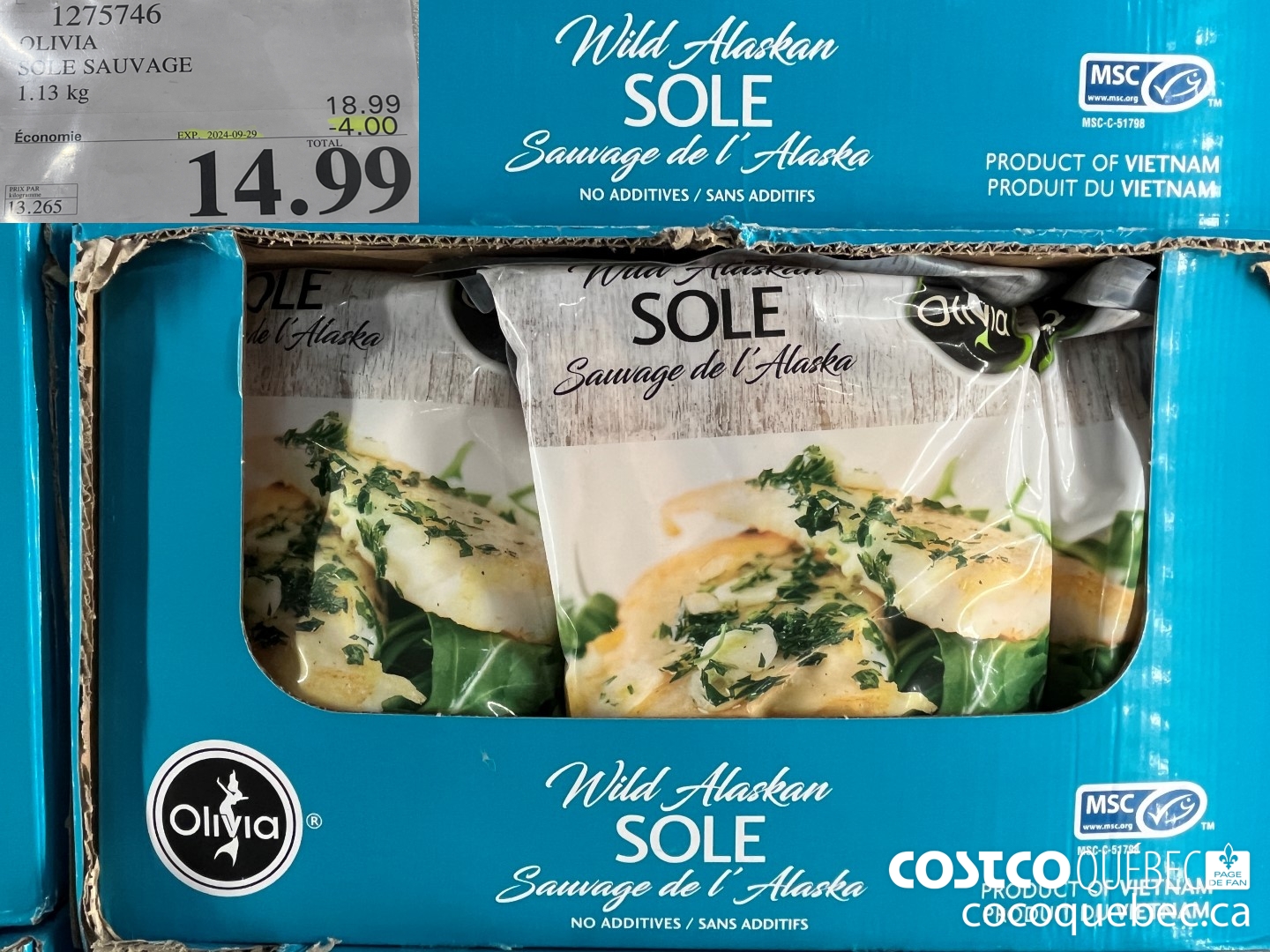 1275746 OLIVIA SOLE SAUVAGE  ($4.00 INSTANT SAVINGS EXPIRES ON 2024-09-29) $14.99