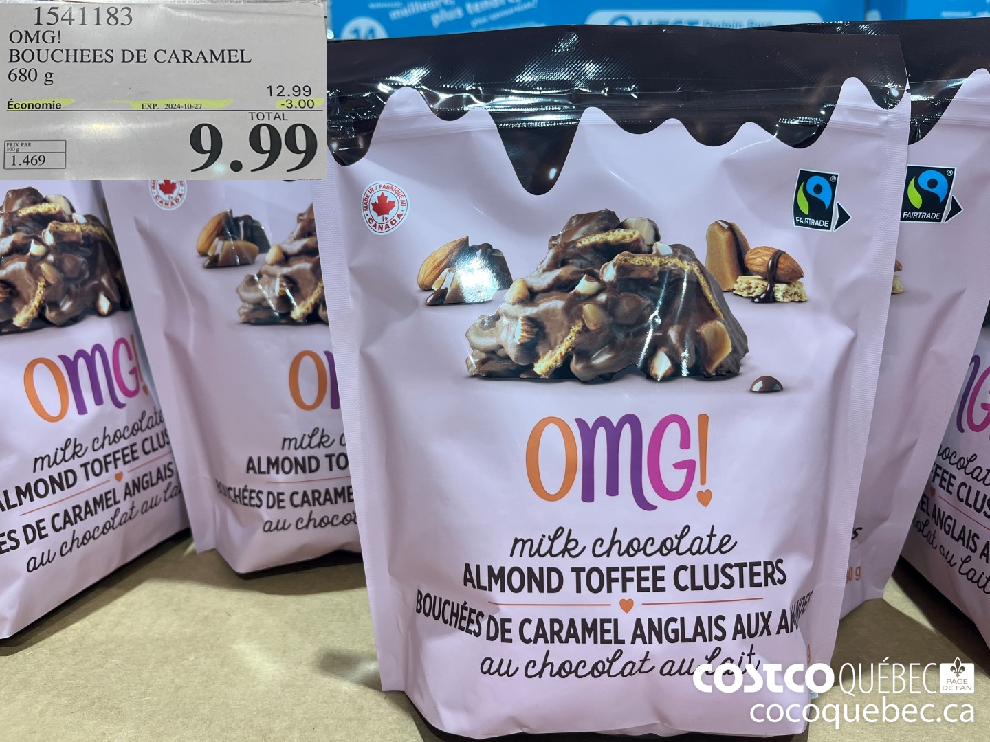 1541183 OMG BOUCHEES DE CARAMEL  ($3.00 INSTANT SAVINGS EXPIRES ON 2024-10-27) $9.99