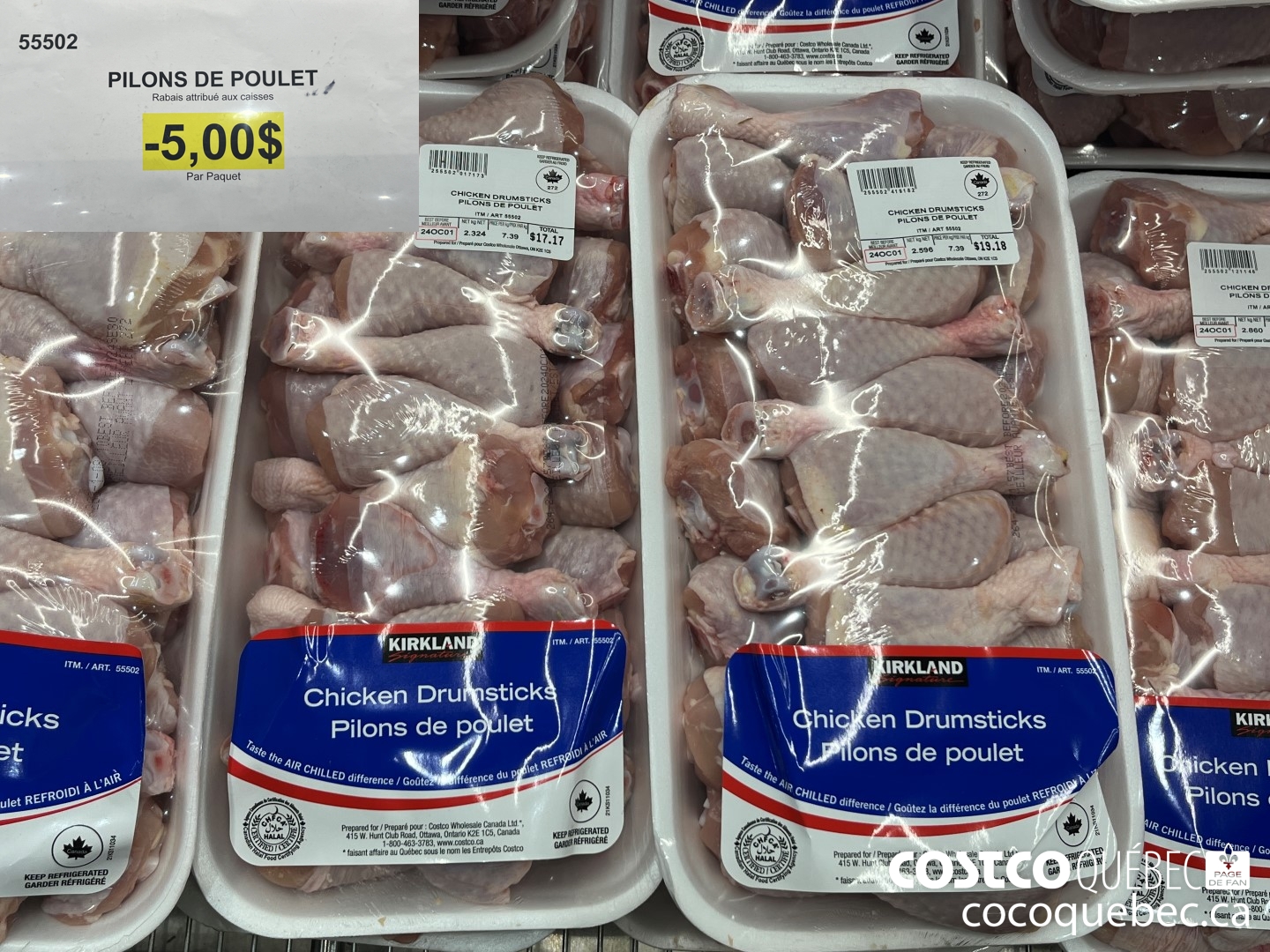 55502 PILONS DE POULET  ($5.00 INSTANT SAVINGS)