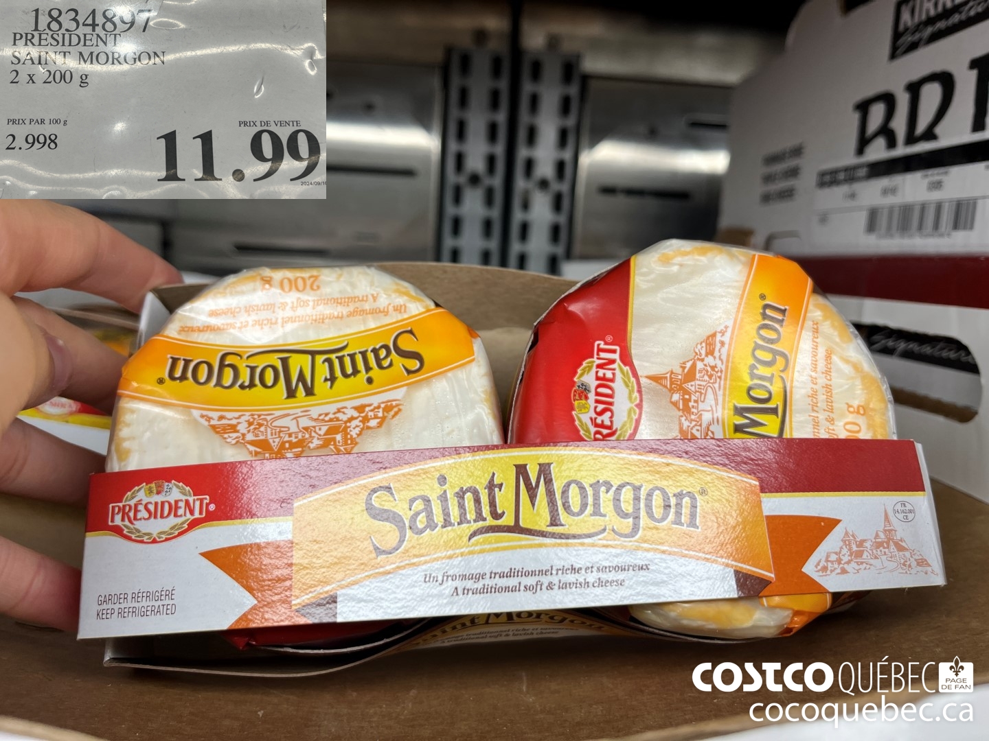 1834897 PRESIDENT SAINT MORGON 2 x 200 g  $11.99