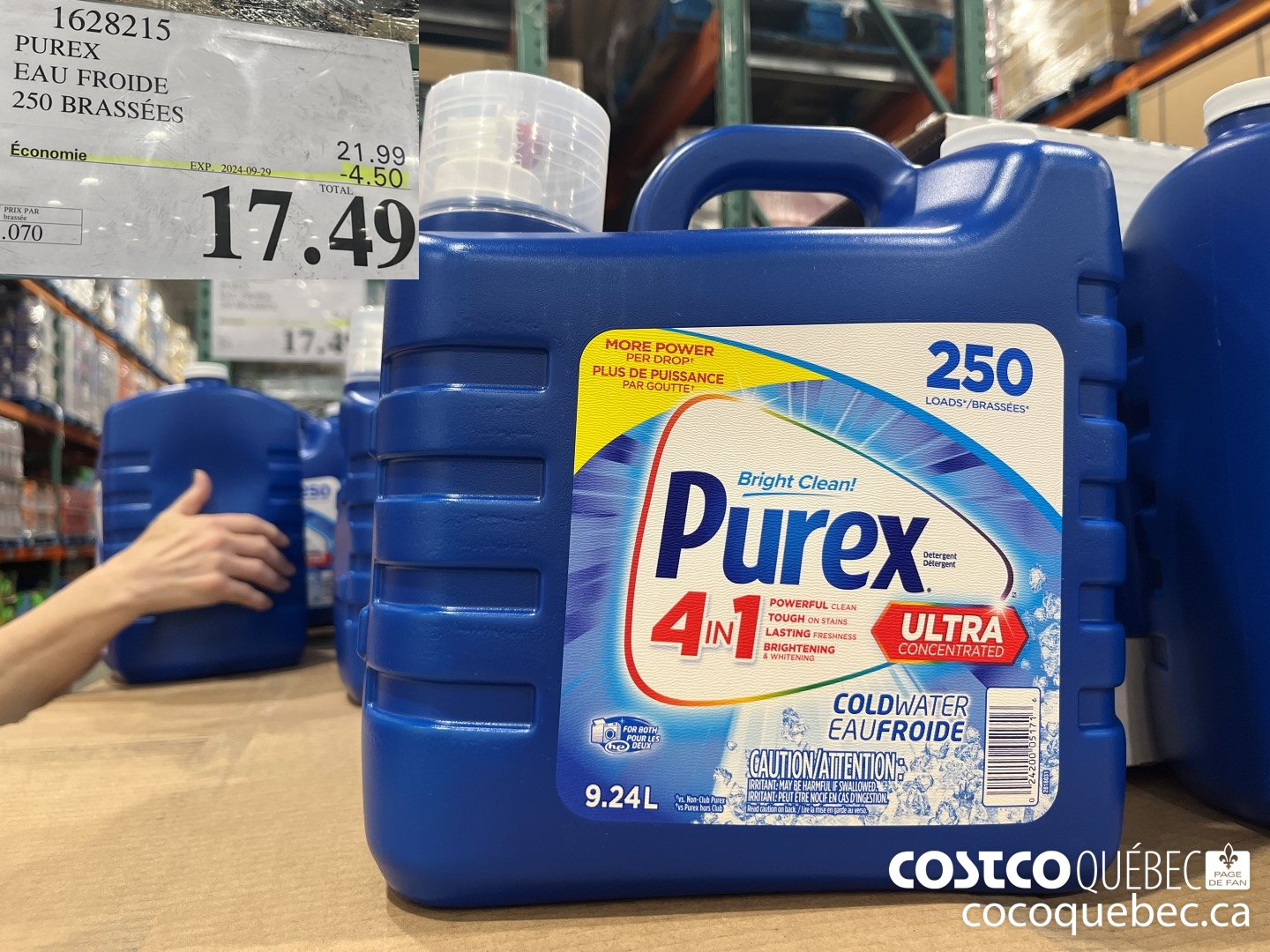 1628215 PUREX EAU FROIDE E250 BRASSEES  ($4.50 INSTANT SAVINGS EXPIRES ON 2024-09-29) $17.49