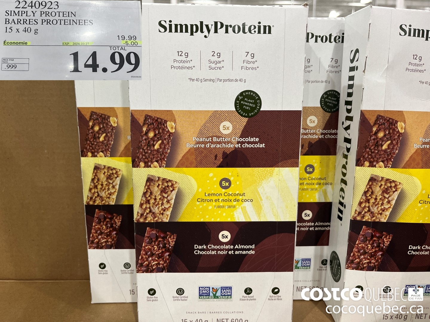 2240923 SIMPLY PROTEIN  ($4.00 INSTANT SAVINGS EXPIRES ON 2024-10-27) $14.99