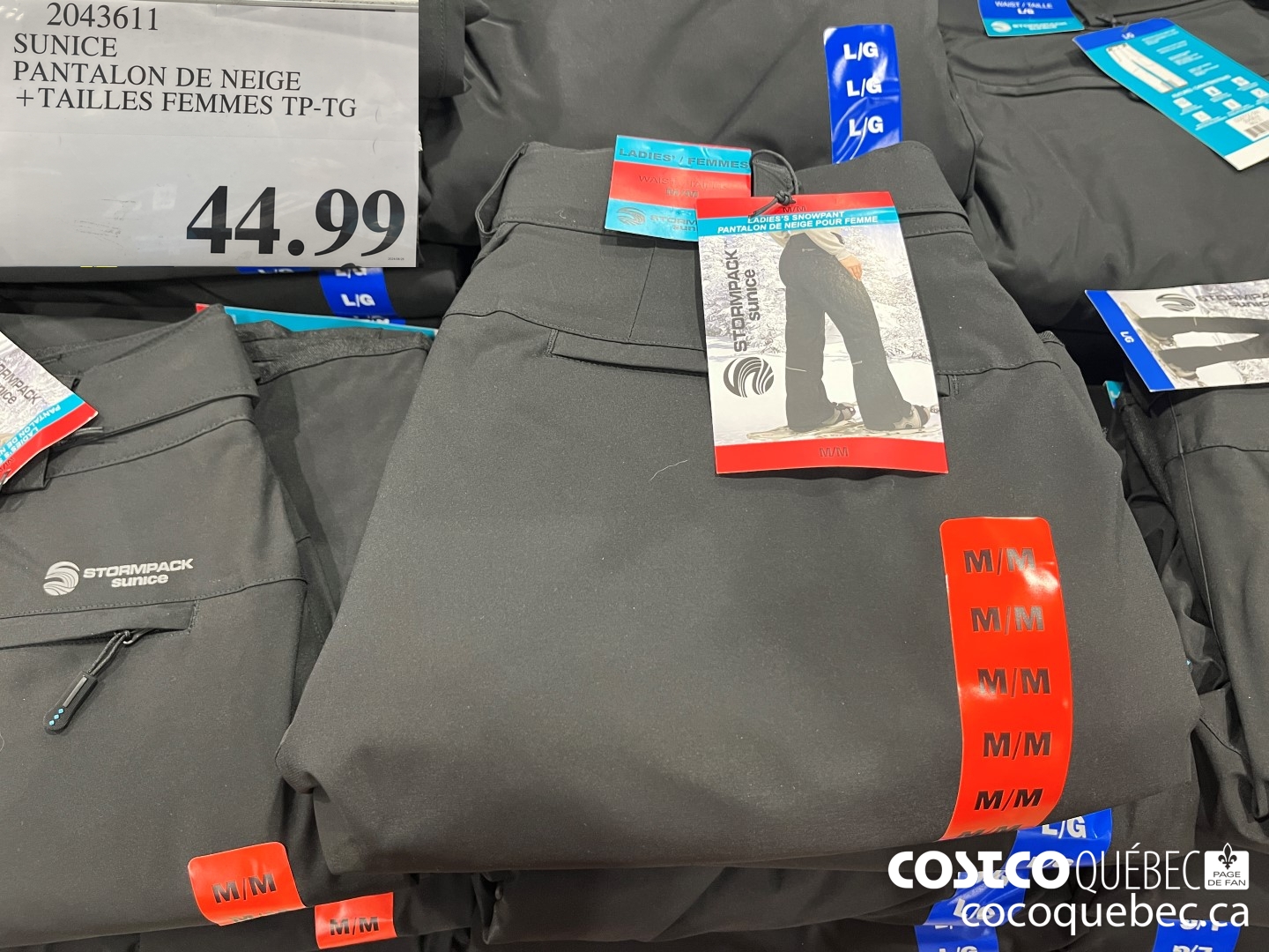 2043611 SUNICE PANTALON DE NEIGE + TAILLES FEMMES TP-TG  $44.99