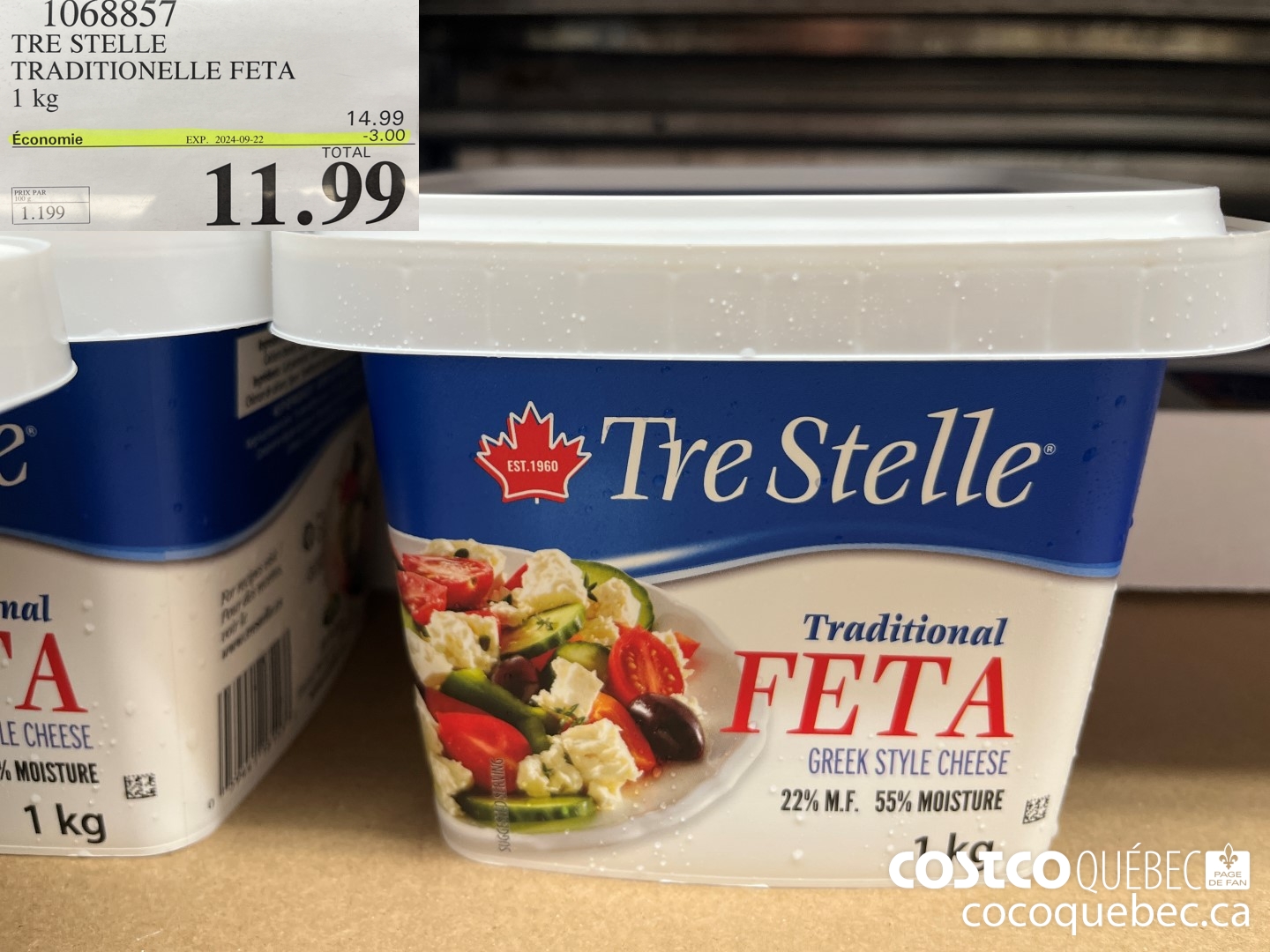 1065857 TRE STELLE TRADITIONELLE FETA  ($3.00 INSTANT SAVINGS EXPIRES ON 2024-09-22) $11.99